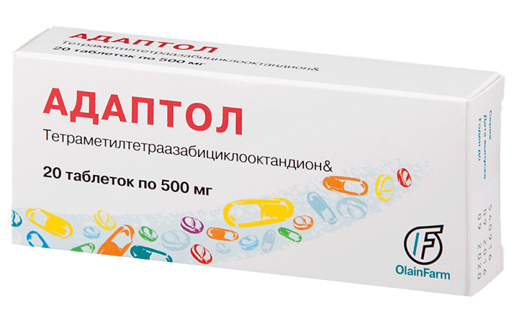 Адаптол таблетки 500мг  N20