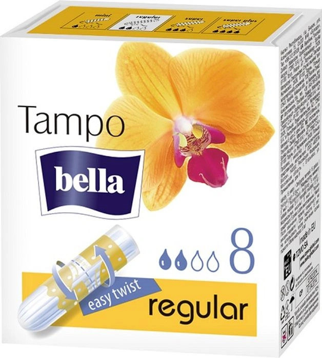 Тампоны Premium Comfort Regular, без аппликатора Bella Tampo 8  шт