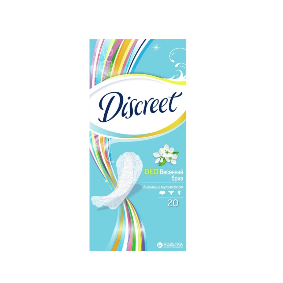 Прокладки гигиенические ежедневные Deo океанический бриз Discreet 20  шт