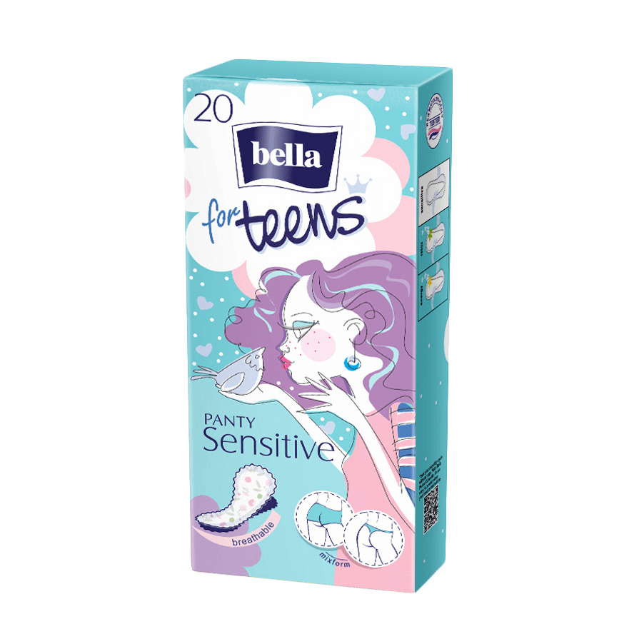 Ультратонкие ежедневные прокладки Sensitive Bella For Teens 20  шт