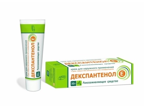 Декспантенол-Е крем (50мг+5мг)/1г туба 30г