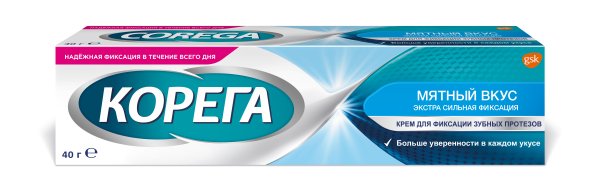 Крем для фиксации зубных протезов Corega ExtraStrong Mint 40  г
