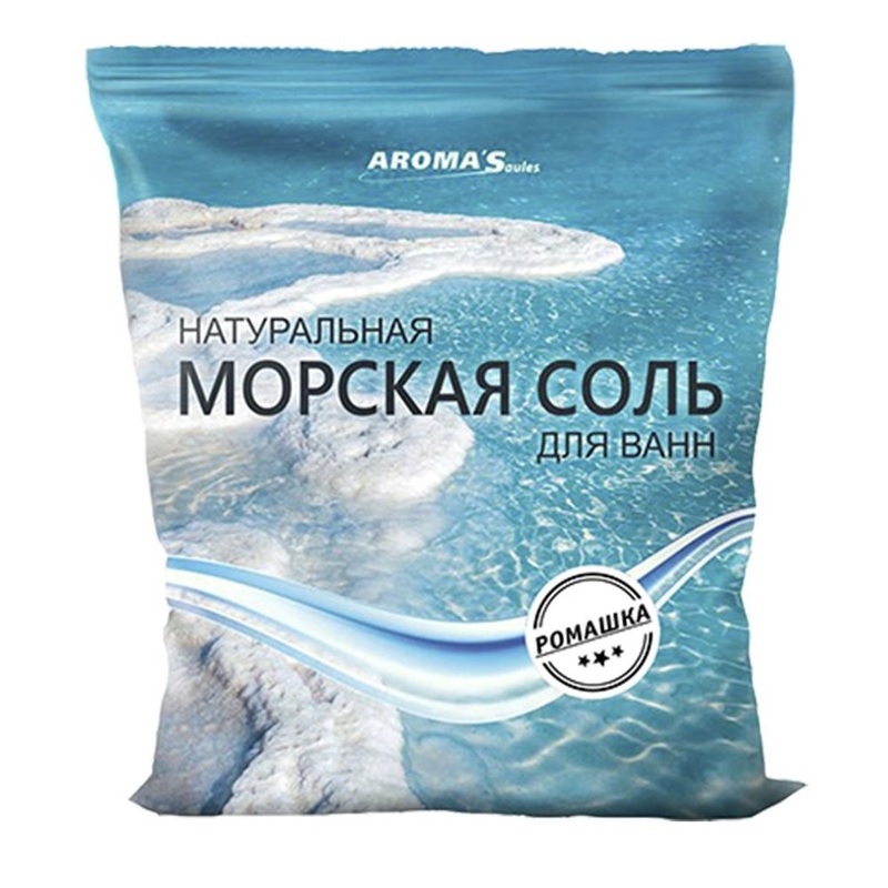 Соль для ванн морская С экстрактом ромашки AROMA’Saules 1  кг