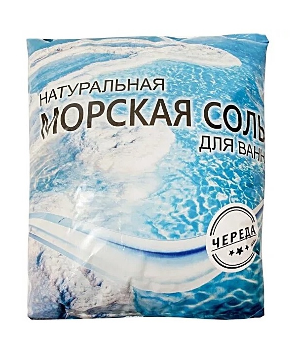 Соль морская для ванн с экстрактом череды AROMA’Saules 1  кг
