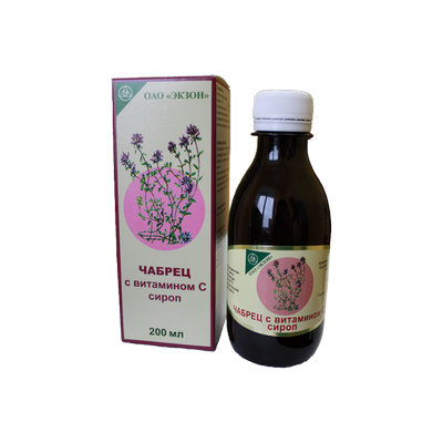 Сироп чабреца с витамином С 200мл Сироп чабреца с витамином С 200мл