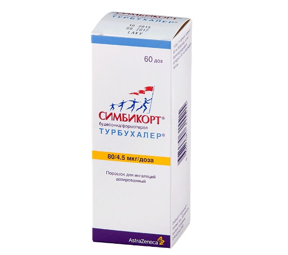 Симбикорт Турбухалер порошок ингаляторы дозирующие «турбухалер» 4,5мкг/80мкг/доза 60 доз