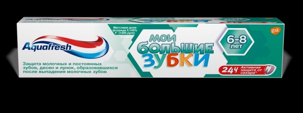 Детская зубная паста 6+ Aquafresh My big teeth 50  мл