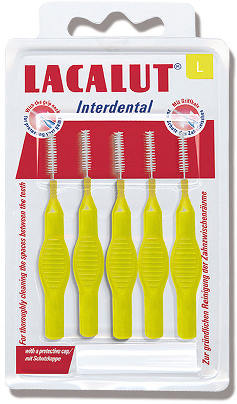 Межзубные цилиндрические щетки (ёршики), размер L d 4 мм Lacalut Interdental 5  шт