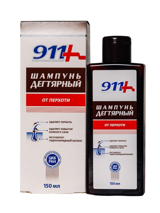 Шампунь для волос «Дегтярный от перхоти» 911 150  мл