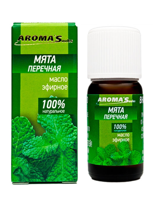 Масло эфирное Мята перечная AROMA’Saules 10  мл Масло эфирное Мята перечная AROMA’Saules 10  мл