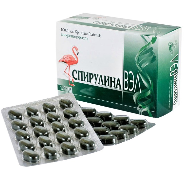 Спирулина ВЭЛ таблетки 0,5г N120