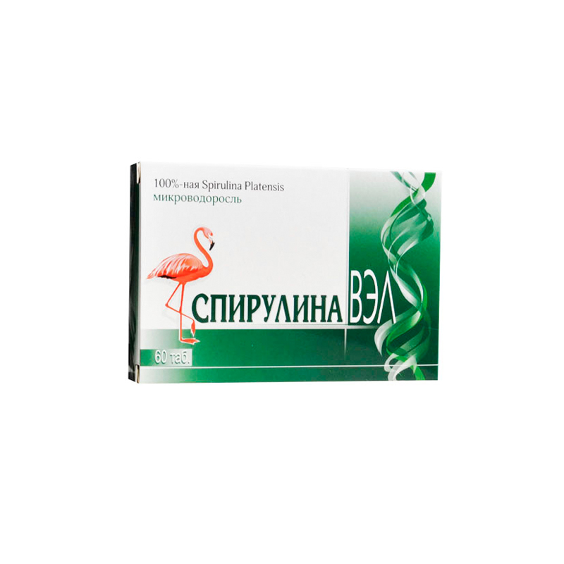 Спирулина ВЭЛ таблетки 0,5г N60