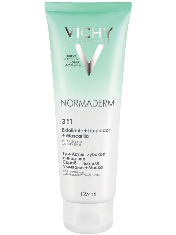 Крем «Глубокое очищение Три-Актив» 3в1 Vichy Normaderm 125  мл