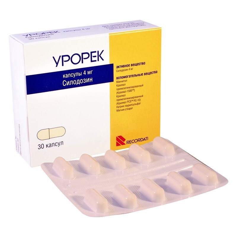 Урорек капсулы 4мг N30 Урорек капсулы 4мг N30
