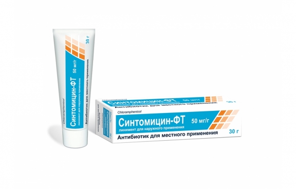 Синтомицин-ФТ линимент 50мг/1г 30г
