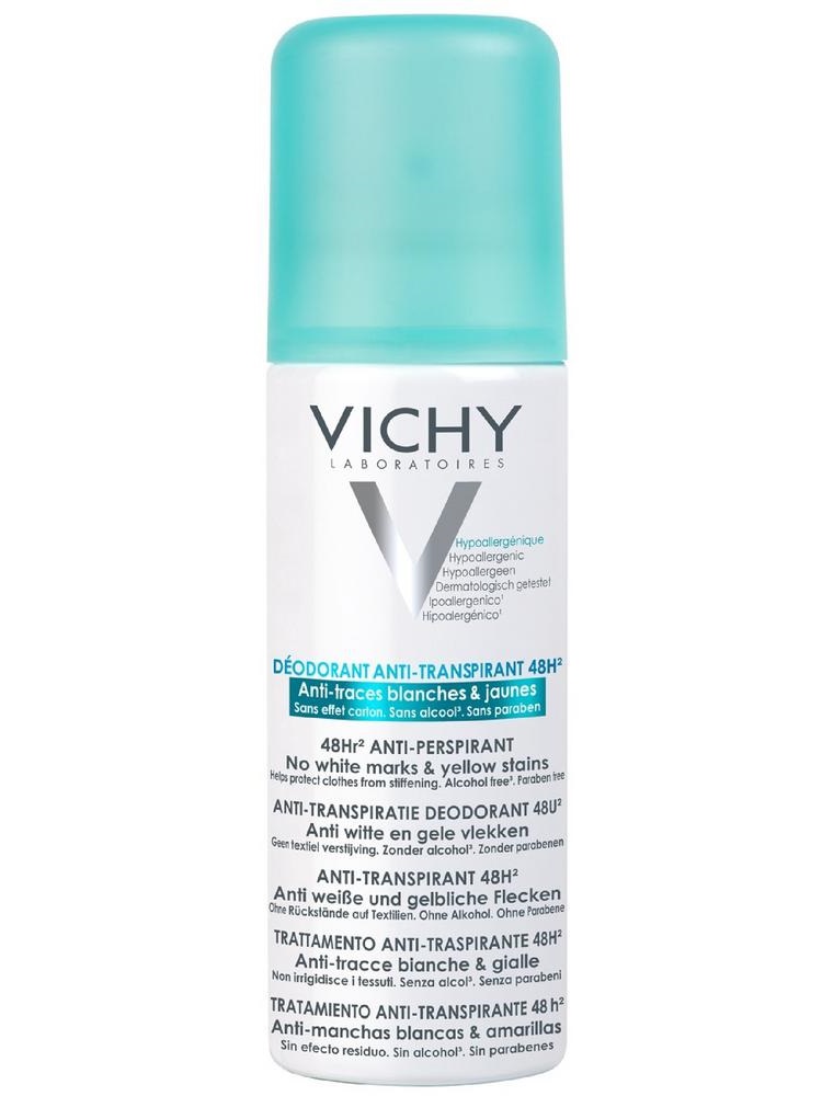 Дезодорант-спрей против белых и желтых пятен 48ч Vichy Deodorant 125  мл
