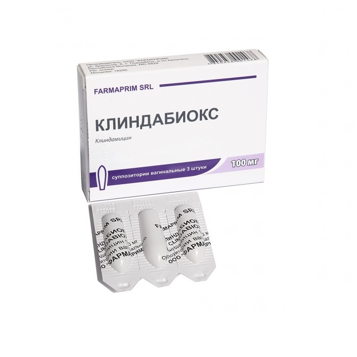 Клиндабиокс суппозитории вагинальные 100мг N3 Клиндабиокс суппозитории вагинальные 100мг N3