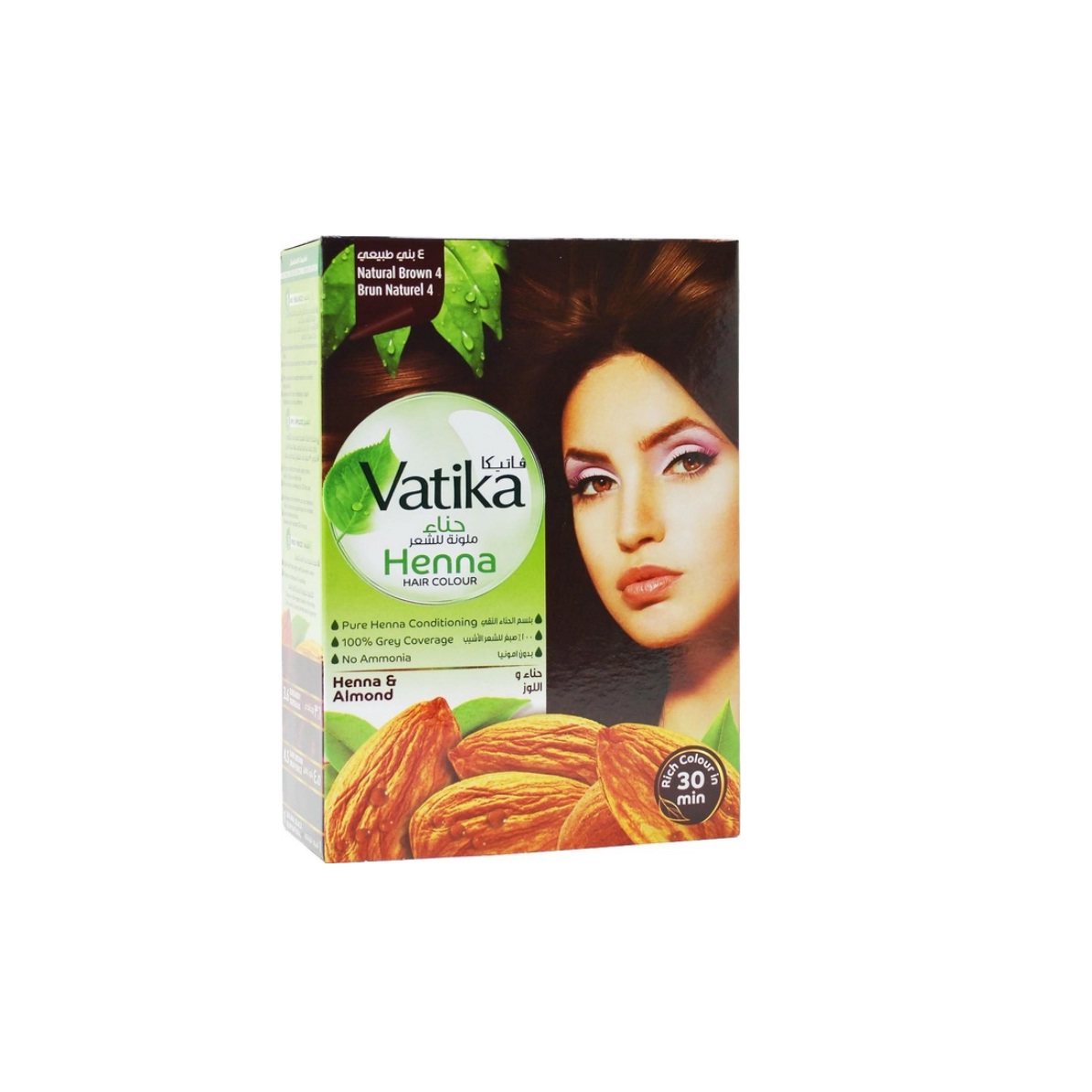Хна для волос натуральный коричневый пакетики 6*10 Dabur Vatika 60  г Хна для волос натуральный коричневый пакетики 6*10 Dabur Vatika 60  г
