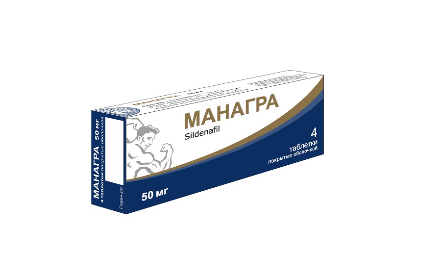 Манагра таблетки покрытые оболочкой 50мг N4 Манагра таблетки покрытые оболочкой 50мг N4