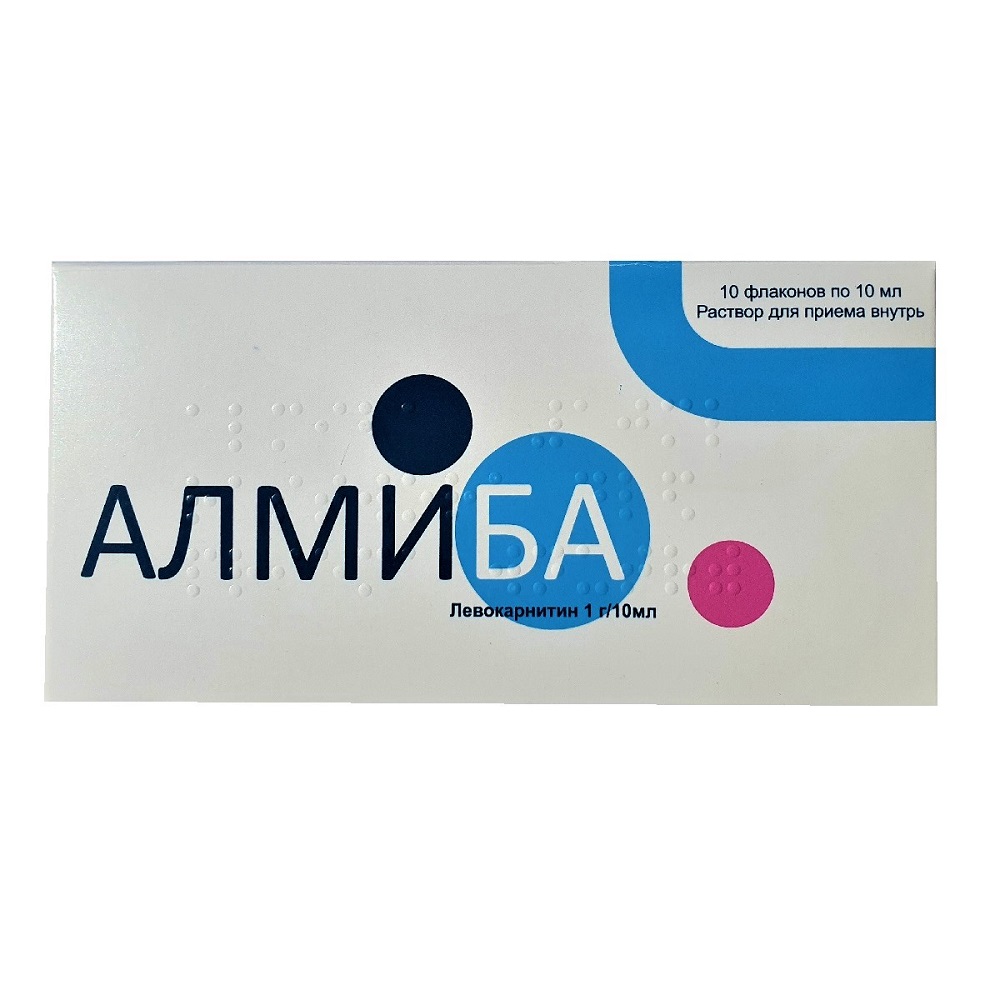 Алмиба раствор для приема внутрь 1г/10мл 10мл ампулы N10