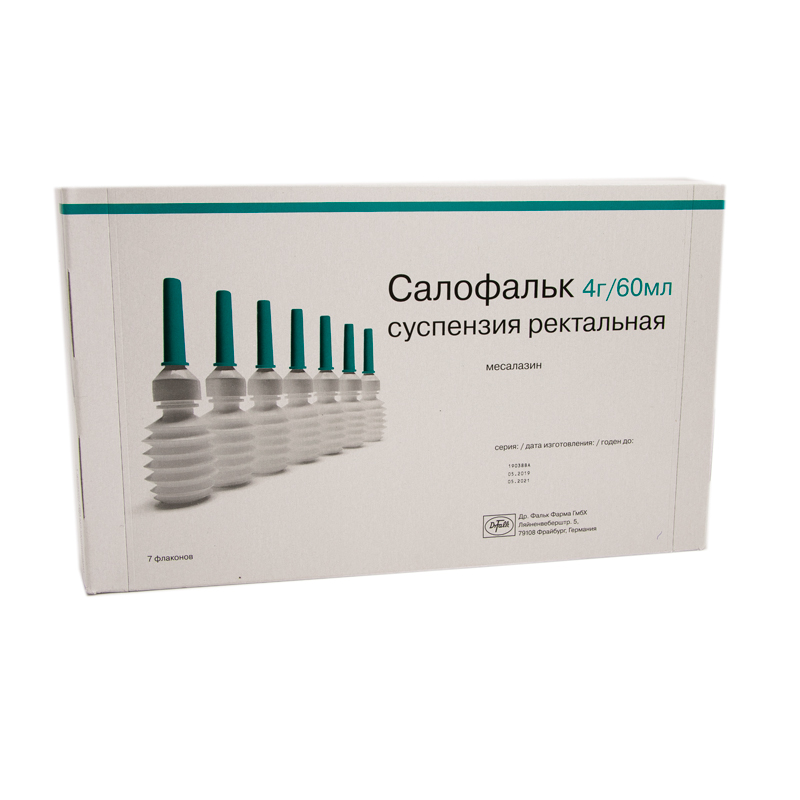Салофальк суспензия ректальная 4г/60мл флакон 60мл N7
