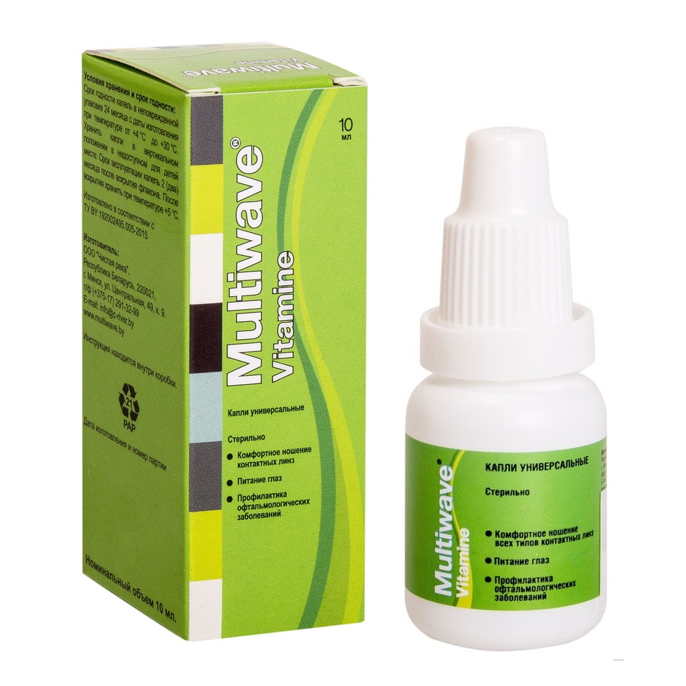 Капли для контактных линз Multiwave Vitamine 10  мл