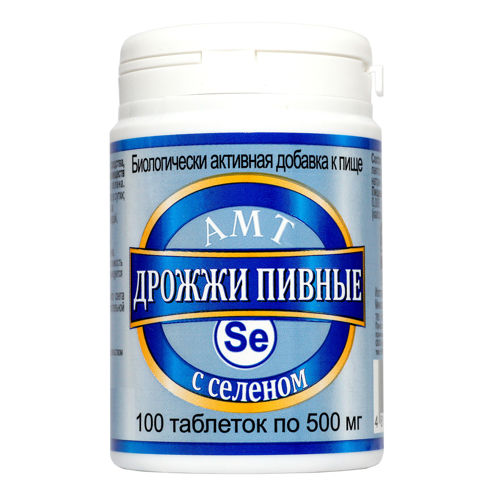 Дрожжи АМТ пивные с селеном (Se) 500мг N100 Amateg