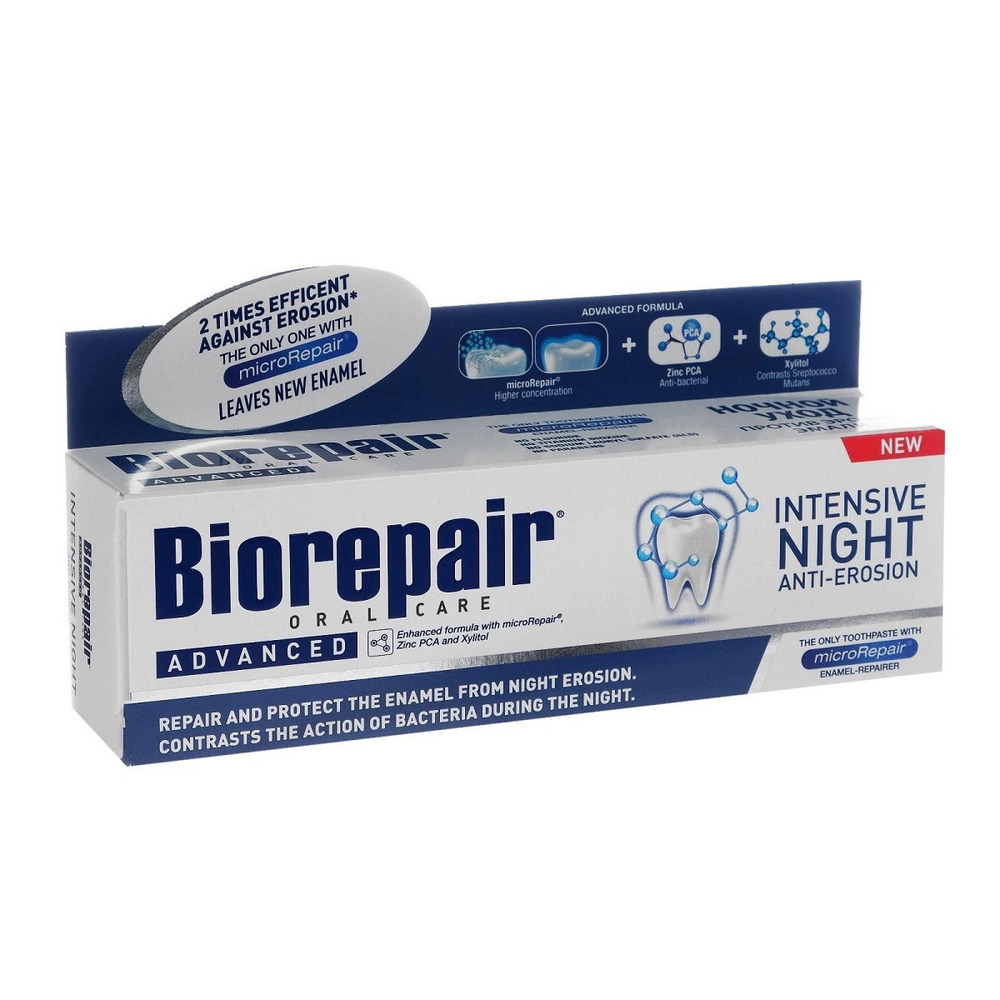 Зубная паста Ночной уход против эрозии эмали Biorepair Intensivo Notte 75  мл Зубная паста Ночной уход против эрозии эмали Biorepair Intensivo Notte 75  мл
