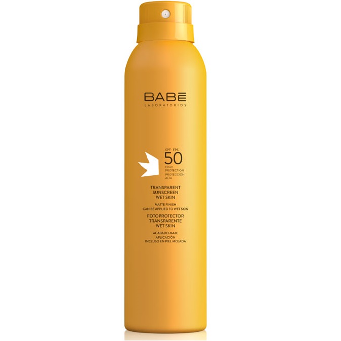 Спрей солнцезащитный Прозрачный влагоустойчивый SPF50 BABE Laboratorios 200  мл