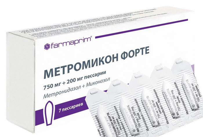 Метромикон форте супп вагин 750мг/200мг N7*1 Метромикон форте супп вагин 750мг/200мг N7*1