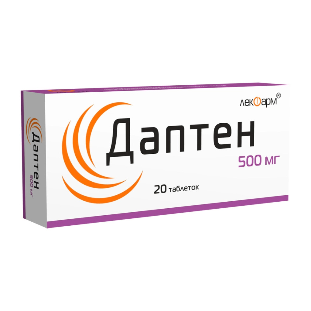 Даптен таблетки 500мг N20