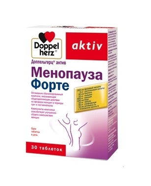 Доппельгерц Менопауза Форте таблетки 1,52г N30 Doppelherz Aktiv