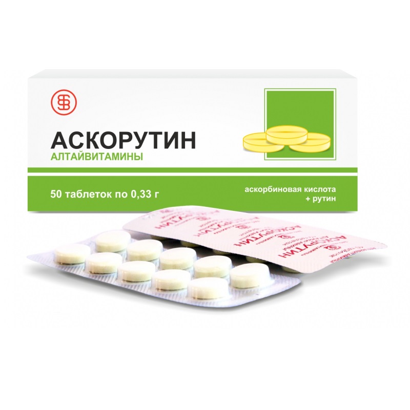 Аскорутин Алтайвитамины таблетки 0,33г N50