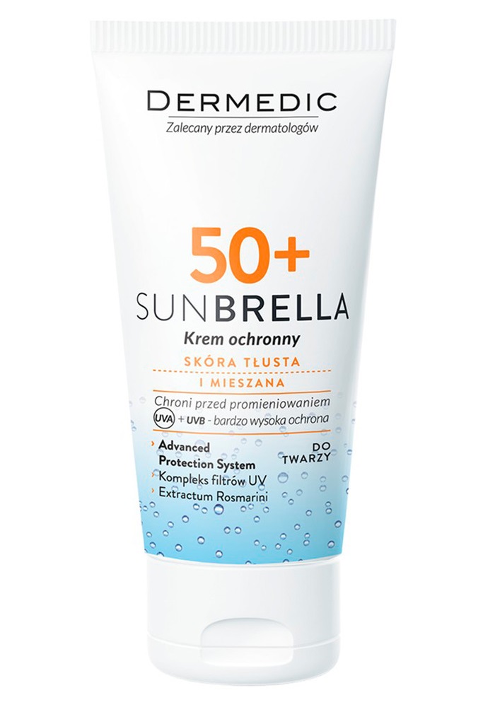 Крем солнцезащитный для жирной с смешанной кожи SPF50+ Dermedic Sunbrella 50  мл
