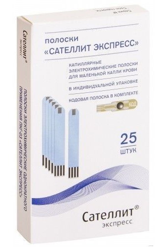 Тест-полоски к глюкометру N25 Сателлит экспресс Сателлит 25  шт