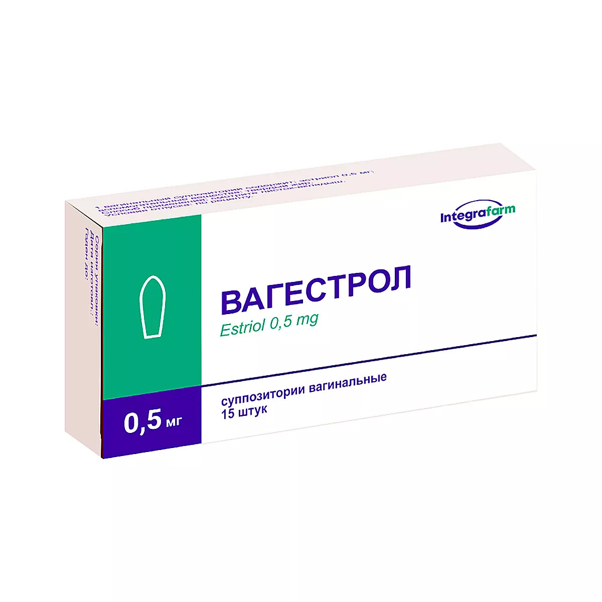 Вагестрол суппозитории вагинальные 0,5мг N15 Вагестрол суппозитории вагинальные 0,5мг N15