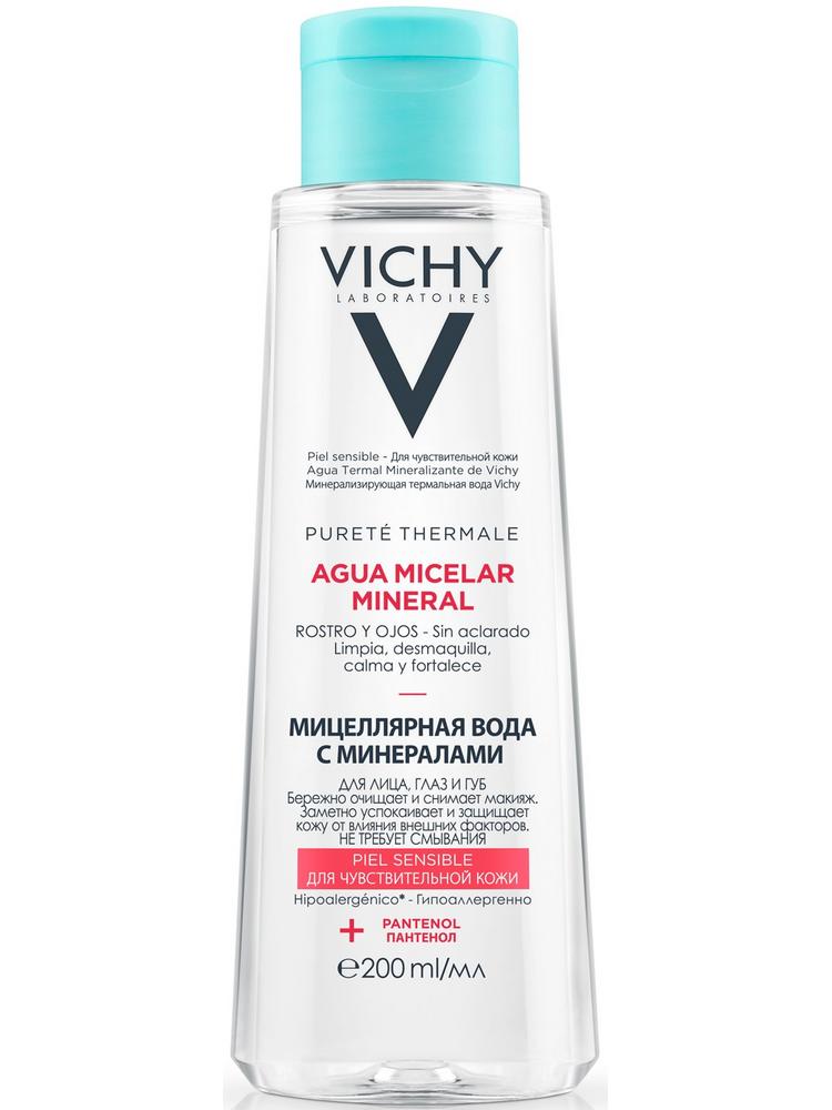 Мицеллярная вода с минералами для чувствительной кожи Vichy Purete Thermale 200  мл