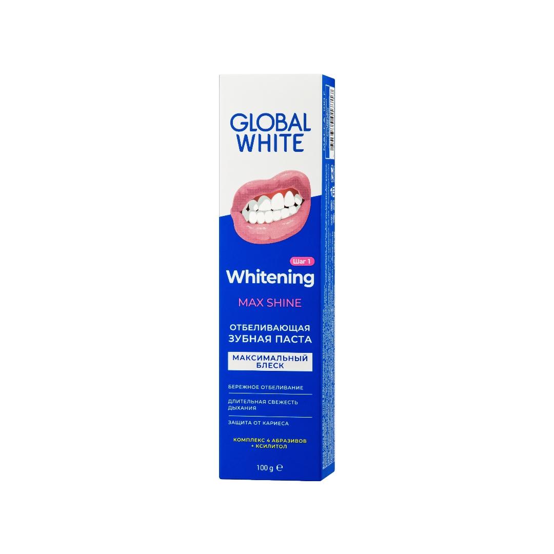 Зубная паста отбеливающая максимальный  блеск Global White 100  мл Зубная паста отбеливающая максимальный  блеск Global White 100  мл
