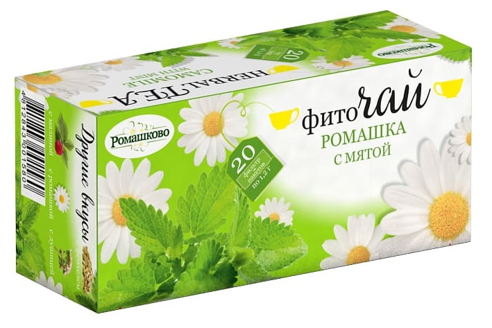 Фиточай «Ромашка с мятой» 20 пак. по 1,2г Калина Ромашково