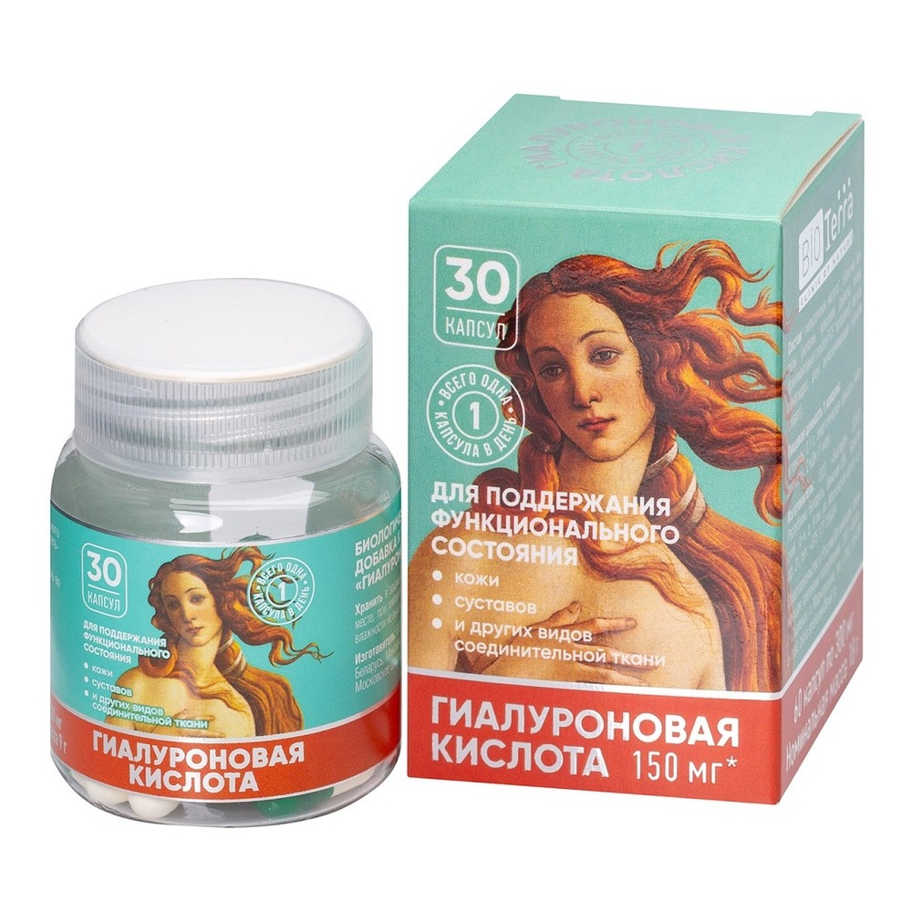 Гиалуроновая кислота капсулы 300мг N30 BIOTerra