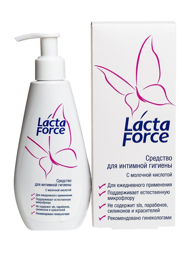 Средство для интимной гигиены с молочной кислотой 911 Lactaforce 200  мл