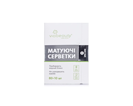 Матирующие салфетки для лица Viabeauty 80  шт Матирующие салфетки для лица Viabeauty 80  шт