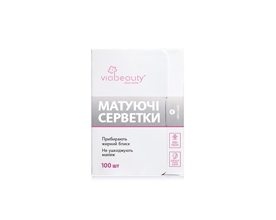 Матирующие салфетки для лица Viabeauty 100  шт Матирующие салфетки для лица Viabeauty 100  шт