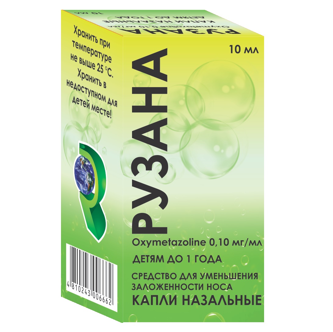 Рузана капли назальные 0,1мг/мл флакон 10мл