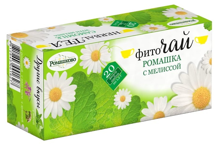 Фиточай «Ромашка с мелиссой» 20 пак. по 1,2г Калина Ромашково