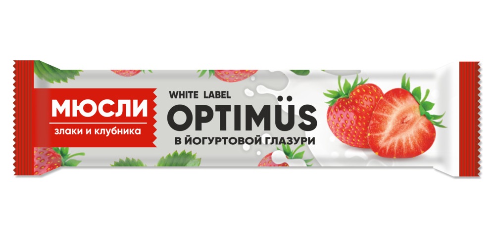 Мюсли «Optimus» Злаки и клубника в йогуртовой глазури Amateg 30  г Мюсли «Optimus» Злаки и клубника в йогуртовой глазури Amateg 30  г