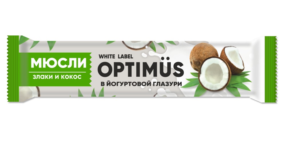 Мюсли «Optimus» Злаки и кокос в йогуртовой глазури Amateg 30  г Мюсли «Optimus» Злаки и кокос в йогуртовой глазури Amateg 30  г
