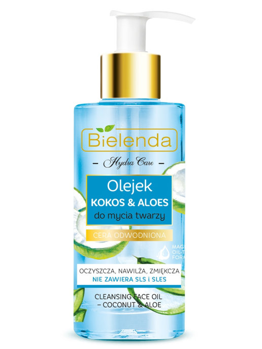 Гидрофильное масло для умывания лица Кокос&Алоэ Bielenda Hydra Care 140  мл
