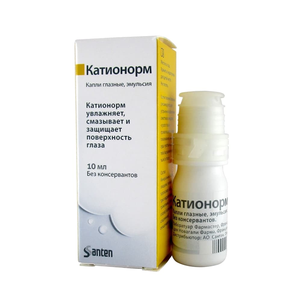 Катионорм капли глазные, эмульсия 0,4мл   шт