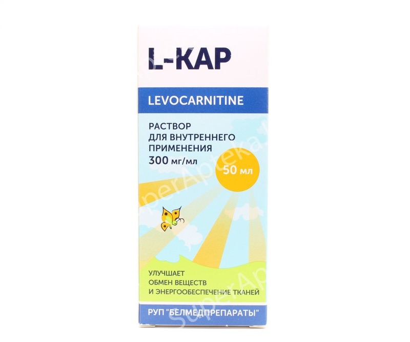 L-кар р-р для внутр.прим.50мл 300мг/мл